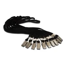 Cordão Para Crachá Com Jacaré Preto 12mm Mares 10 Und Foto mini 2