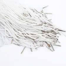 Cordão Para Crachá Credencial Nylon Com Ponteira C/100 Cor Branco Foto mini 2