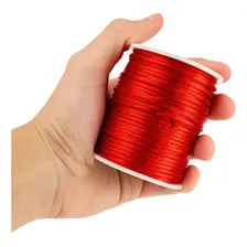 Cordão Rabo De Rato 2mm- Varias Cores Cor Vermelho-145 Foto mini 1