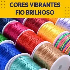 Cordão Rabo De Rato 2mm- Varias Cores Cor Vermelho-145 Foto mini 3