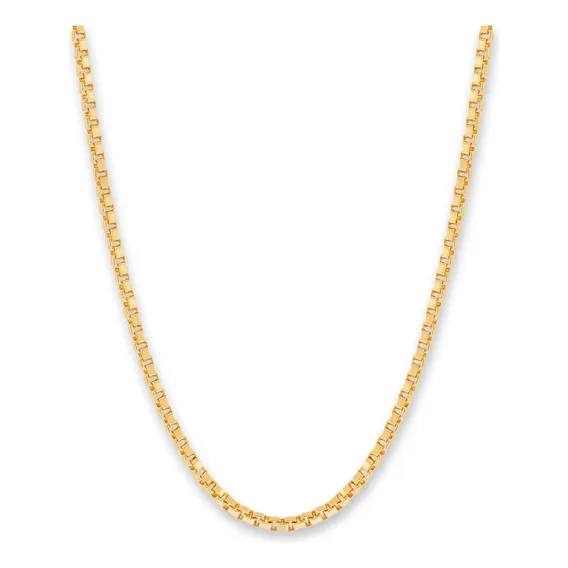 Cordão Rommanel Fio Veneziana Tamanho 50cm Folheado - 531311 Cor Dourado Foto 1