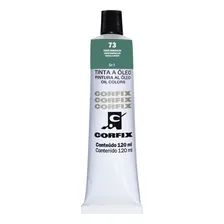 Corfix Tinta A Oleo 120ml Cor do óleo Verde Esmeralda 73 Foto  mini 1