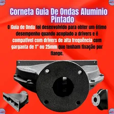 Corneta Guia De Ondas Aluminium Pintado P/ Driver Trio Ti Foto mini 4
