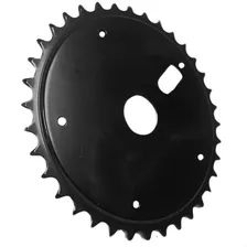 Coroa Engrenagem Volante Bicicleta 36 Dentes Aço Cor Preto Foto mini 1