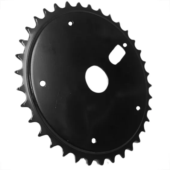 Coroa Engrenagem Volante Bicicleta 36 Dentes Aço Cor Preto Foto 1