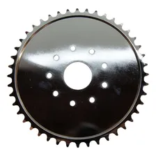 Coroa Prata De 44d + Kit Fixação Da Coroa P/ Bike Motorizada Foto mini 3