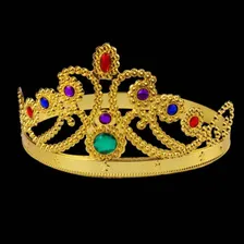 Coroa Princesa Coroa Rainha Dourada Festa Fantasia 1 Unidade Cor Dourado Foto mini 4