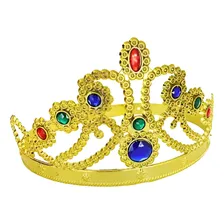 Coroa Princesa Coroa Rainha Dourada Festa Fantasia 1 Unidade Cor Dourado Foto  mini 1