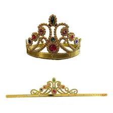 Coroa Princesa Coroa Rainha Dourada Festa Fantasia 1 Unidade Cor Dourado Foto mini  3