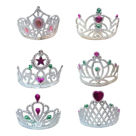 Coroa Princesa Prateada Cor Prateado Foto 1