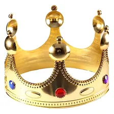 Coroa PrĂncipe Dourada Coroa Regulável - Cor Dourado Foto mini 2
