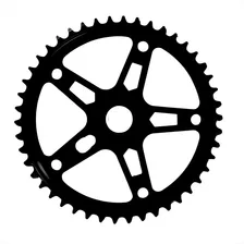 Coroa Roda Dentada Com 46 Dentes De Aço Preto Para Bicicleta Foto mini 2