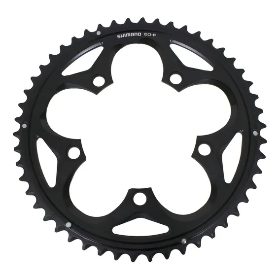 Coroa Shimano 105 Fc 5750 50d Bcd 110mm 5 Furos 10v Preta Foto 1