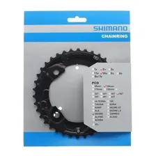 Coroa Shimano Deore Slx 2x10 10v 38t M675 Bcd 104mm Bike Top Foto mini 1