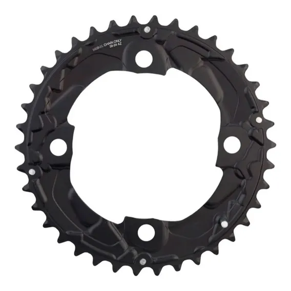 Coroa Shimano Fc-m617 Deore 36d Dupla 2x10 Bcd 104mm Preto Foto 1