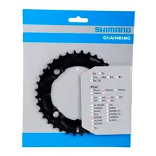 Coroa Shimano Fc-m617 Deore 36d Dupla 2x10 Bcd 104mm Preto Foto mini 2