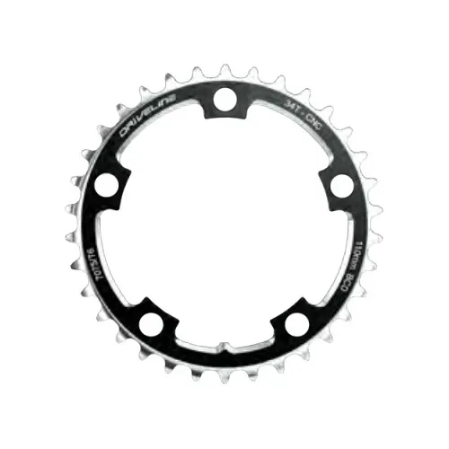 Coroa Speed Alumínio 34 Dentes Bcd 110mm 5 Furos D/ Bike Foto 1