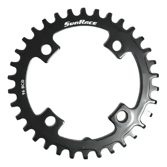 Coroa Sunrace Single Narrow Wide Bcd 96mm Bike 34 Dentes Aço Foto 1