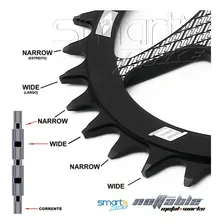 Coroa Unica Nottable Sram 36 Dentes 3mm Boost Cor Preto Foto mini 4