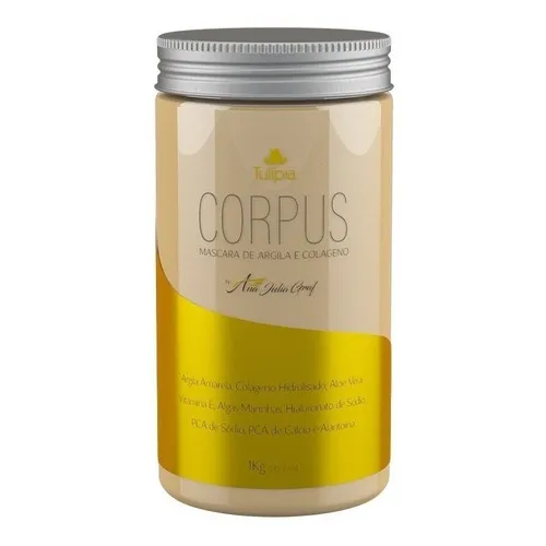 Corpus Corporal Máscara Argila Amarela 1kg Hidrata Colágeno Foto 1