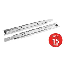 Corrediça Gaveta Telescópica 45kg 450mm Beltools 15 Pares Foto mini 1