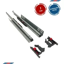 Corrediça InvisÃvel Oculta 45cm Com Amortecedor 30kg Total Foto mini 4