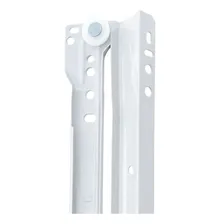 Corrediça Metálica Comum 40cm + Parafusos P/ 1 Gaveta (par) Cor Branco Foto mini 3