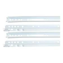 Corrediça Metálica Comum 40cm + Parafusos P/ 1 Gaveta (par) Cor Branco Foto mini 4