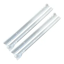 Corrediça Metálica Comum 40cm + Parafusos P/ 1 Gaveta (par) Cor Branco Foto mini 1
