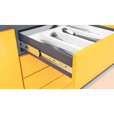 Corrediça Para Gavetas 40cm Trilho Telescopico 35kg-3 Pares Cor Cromado Foto mini 4