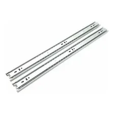 Corrediça Para Gavetas 40cm Trilho Telescopico 35kg-3 Pares Cor Cromado Foto mini  2