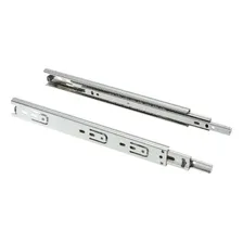 Corrediça Para Gavetas 40cm Trilho Telescopico 35kg-3 Pares Cor Cromado Foto  mini 1
