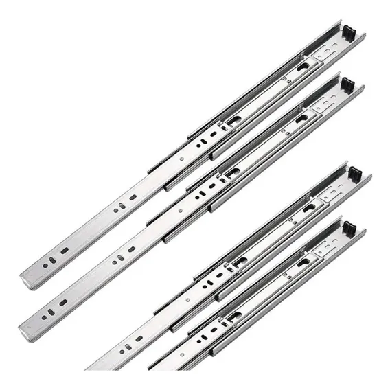 Corrediça Trilho Gaveta Armário Cozinh Telescópica 35cm 1par Foto 1