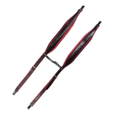Correia Acordeon Basso Aco 10 Vermelho Super Luxo Em Couro Foto mini 1