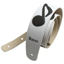 Correia Alça Basso Violão Guitarra Baixo Nota Musical Preto Foto mini 1