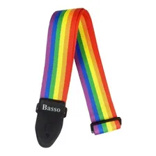 Correia Basso Sintético Arco Iris Colorido + Sf290 Foto mini 1