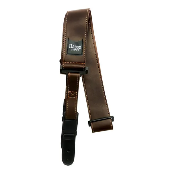 Correia Basso Sintético Quick Release Violão Guitarra Marrom Foto 1