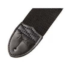 Correia Fender Nylon Poly Logo Vermelho Em Preto + Foto mini 2