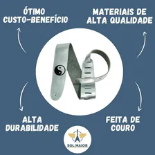 Correia Guitarra Silver Leather - Yin Yang 25sle01 Foto mini 4