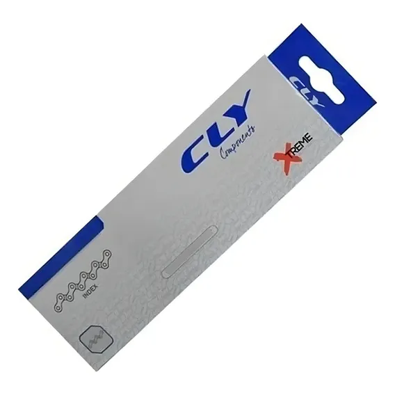 Corrente 9v Cly Cromada 116 Elos C/power Link Bike Mtb Speed Foto 1