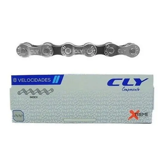 Corrente Bike Cly 6v 7v 8v Prata/ Marrom Mtb Speed Index Foto 1