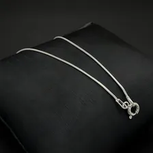 Corrente Colar Prata Italiana 925 Rabo De Rato 45cm Cor Prateado Foto mini 3