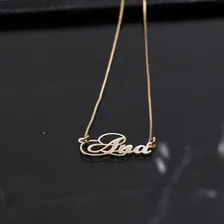 Corrente Com Nome Personalizado - Ana Cor Dourado Foto mini  3