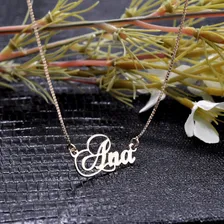 Corrente Com Nome Personalizado - Ana Cor Dourado Foto mini  2