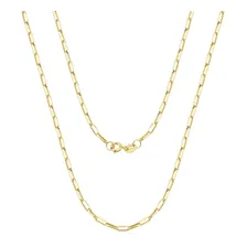 Corrente Cordão Alongado 60cm Masculino Ouro 18k Cor Amarelo Foto mini 1