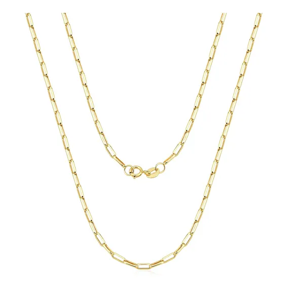 Corrente Cordão Alongado 60cm Masculino Ouro 18k Cor Amarelo Foto 1