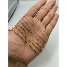 Corrente De Ouro 18k Maciço Masculino Com 7 Gramas E 70cm Cor Amarelo Foto mini 4