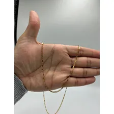 Corrente De Ouro 18k Maciço Masculino Com 7 Gramas E 70cm Cor Amarelo Foto mini  3