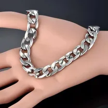 Corrente E Pulseira Cordão 70cm Aço Cirúrgico Masculino Elo Foto mini  2