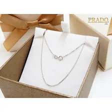 Corrente Feminina Cartier Em Ouro Branco 18k 45cm Foto mini  3